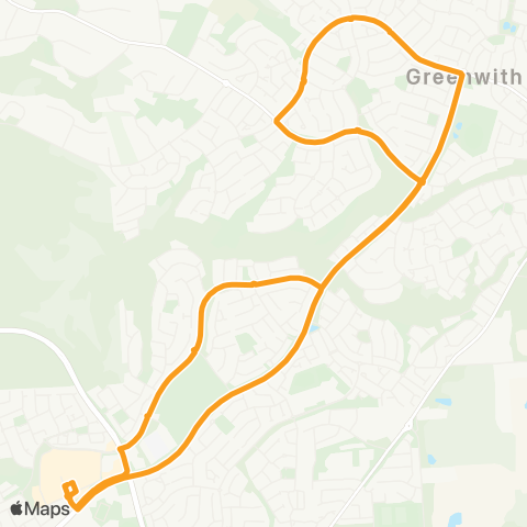 Torrens Transit Golden Grove Intg School Loop map
