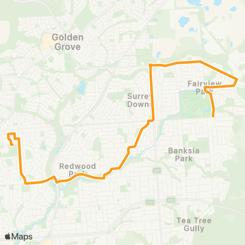 Torrens Transit The Heights High School - Fairview Park map