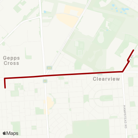 Torrens Transit Roma Mitchell SC - Blair Athol map
