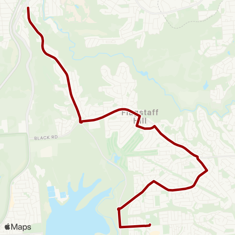 Torrens Transit Aberfoyle Park High School - Darlington map