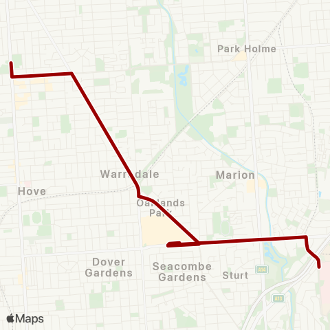 Torrens Transit Sacred Heart Marcellin Campus - Flinders Medical Ctr map