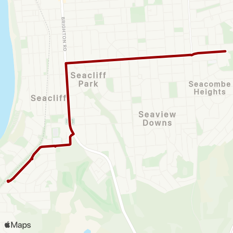 Torrens Transit Seaview High School - Marino map