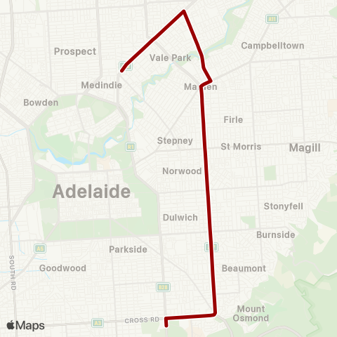 Torrens Transit Urrbrae Agr High School - Walkerville map