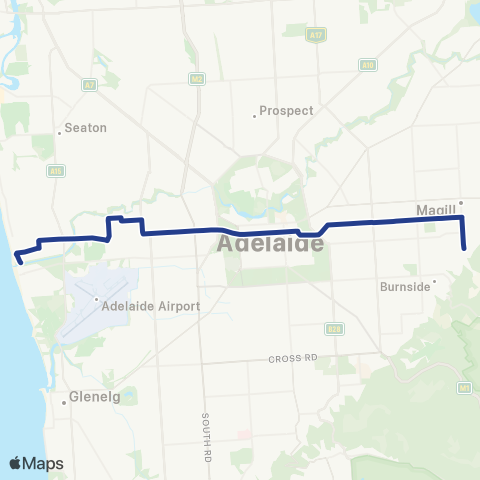 Torrens Transit Henley Beach South - Wattle Park map