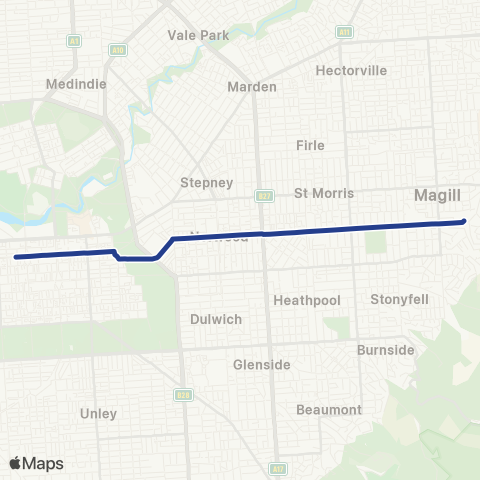 Torrens Transit City - Auldana map
