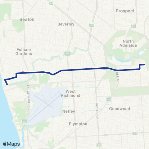 Torrens Transit Henley Beach South - City map