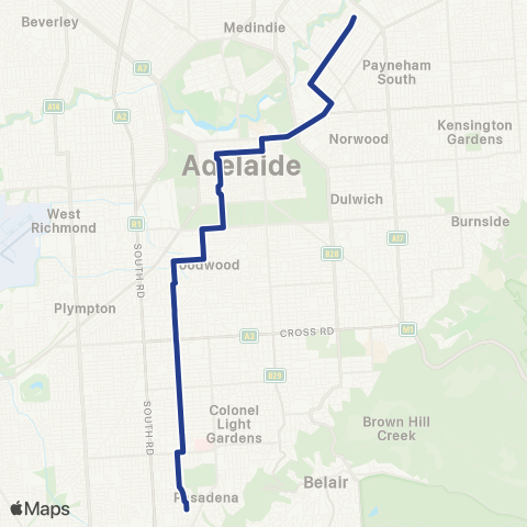 Torrens Transit St Marys - Marden map