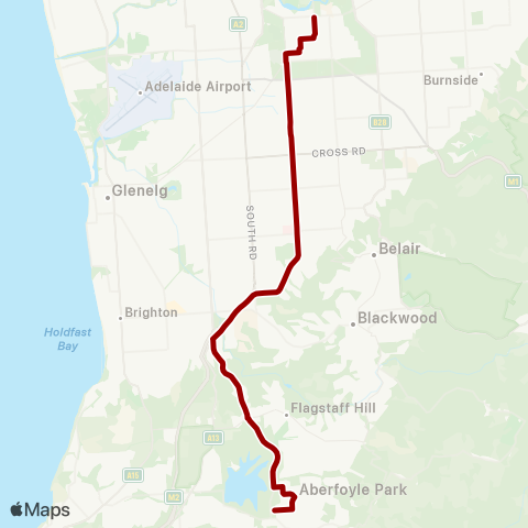 Torrens Transit Aberfoyle Park - City map