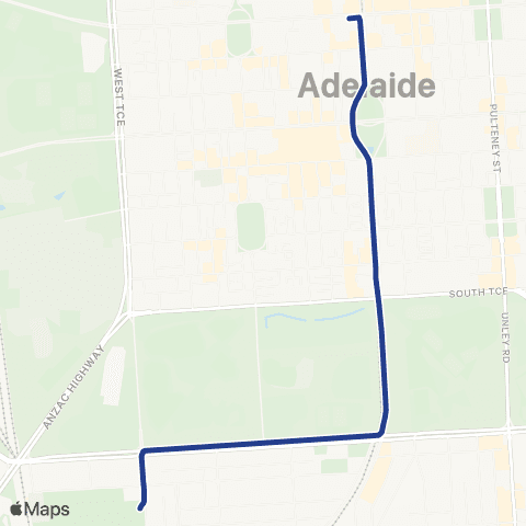 Torrens Transit Show Shuttle Bus map