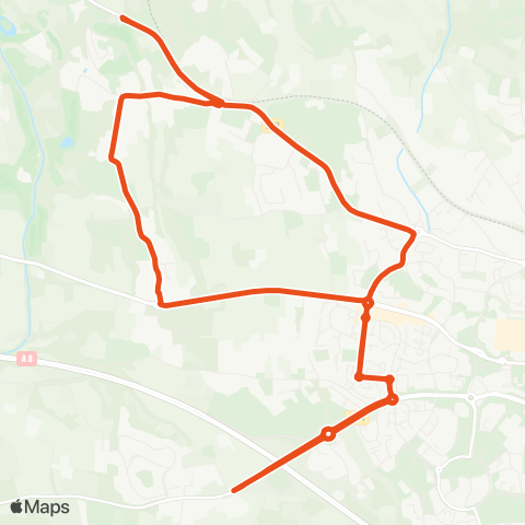 Aix en Bus 8301-1:les Granettes / Scolaire map