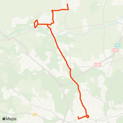 Aix en Bus 8303-3:Rocher Dragon>Village Soleil / Scolaire map