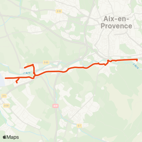 Aix en Bus 8305-4:Adm>Requier-Arago>S. Germain / Scolaire map