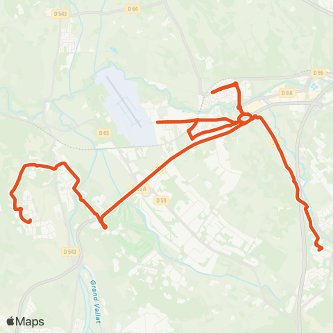 Aix en Bus 8305-7:Duranne>S. Germain>Requier / Scolaire map