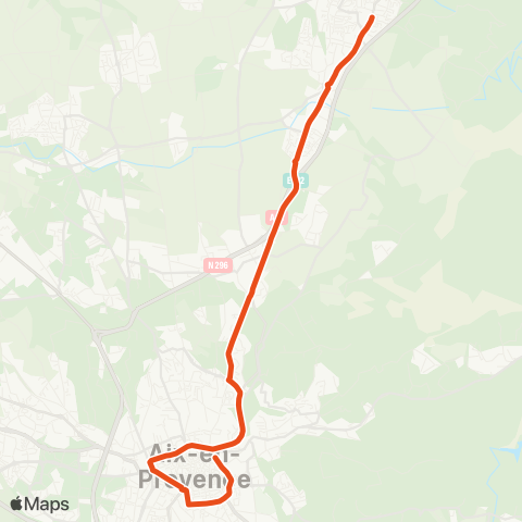 Aix en Bus 8377-5:Venelles>Saint-Louis / Scolaire map