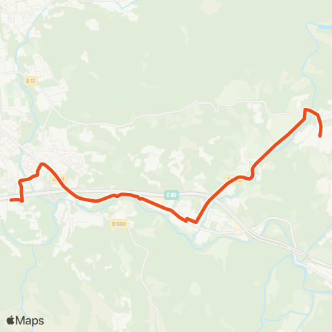 Aix en Bus 8405-1:le Tholonet ↔ Adm Zola / Scolaire map