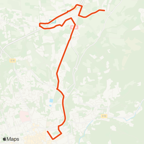 Aix en Bus Bellegarde ↔ Parc Rigaud map