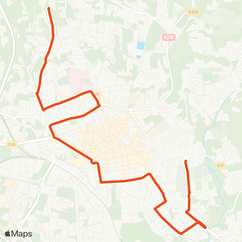 Aix en Bus Beauvallon ↔ la Torse map