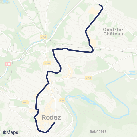 Agglobus Maison neuve - Gare - Centre ville map