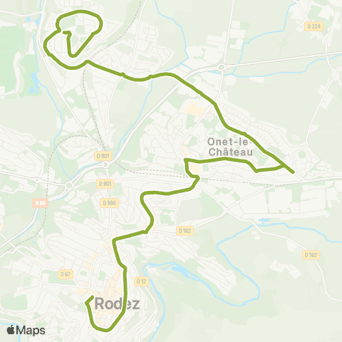 Agglobus Palombes - Quatre Saisons - Cathédrale map