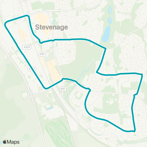 Arriva Herts and Essex Bus Station - Bus Station map