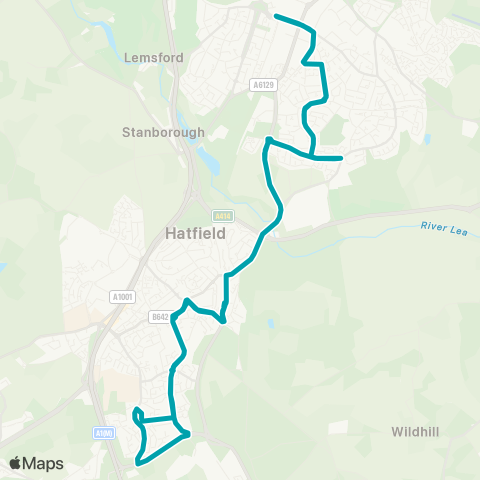 Arriva Herts and Essex Bus Station - Bus Station map