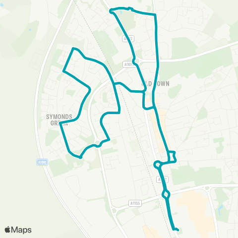 Arriva Herts and Essex Bus Station - Bus Station map