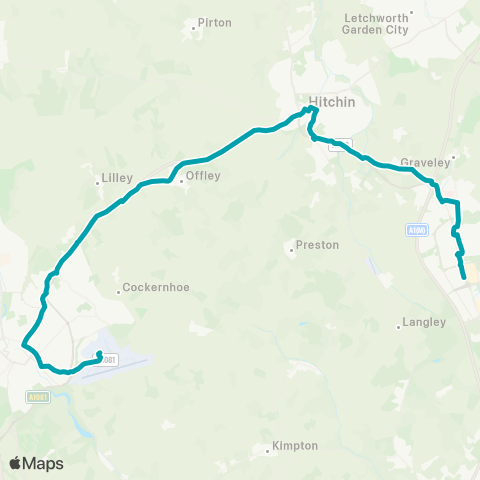 Arriva Herts and Essex Luton Station Interchange - Bus Station map