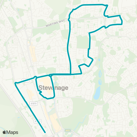 Arriva Herts and Essex Bus Station - Bus Station map