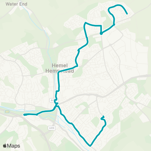Arriva Herts and Essex The Renown - Travel Centre map