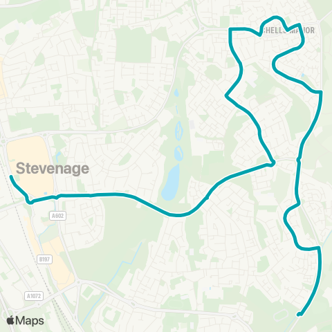 Arriva Herts and Essex Woodcock Road - Bus Station map