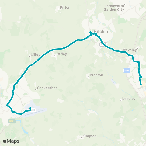 Arriva Herts and Essex Airport Bus Station - Bus Station map