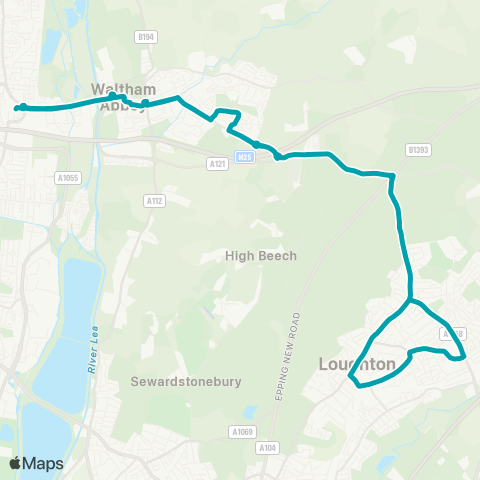 Arriva Herts and Essex Bus Station - Bus Station map