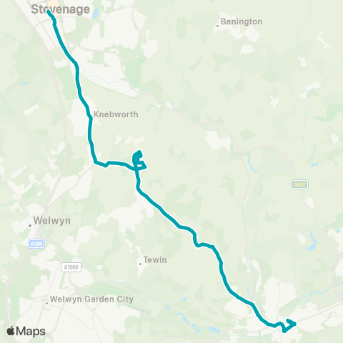 Arriva Herts and Essex Bus Station - Bus Station map