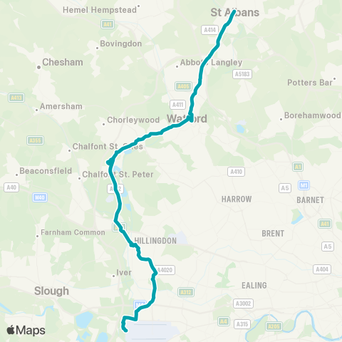 Arriva Herts and Essex Temp Bus Station - St Peter's Street map