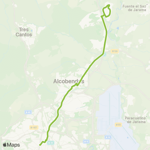 Autobuses Interurbanos Madrid (Plaza de Castilla)-Urb. Santo Domingo map