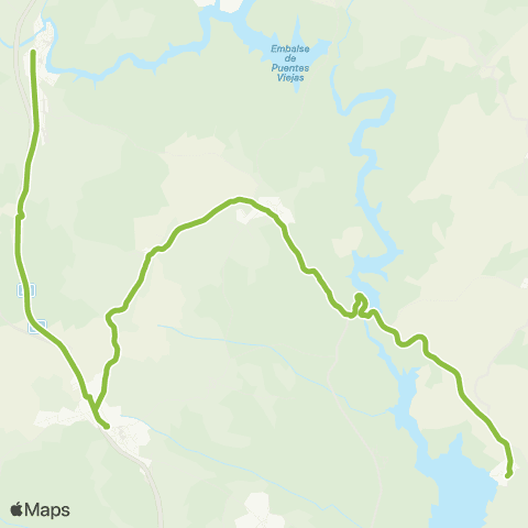 Autobuses Interurbanos Buitrago-Cervera de Buitrago map