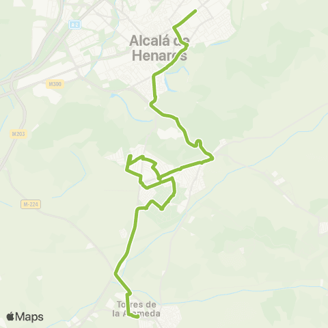 Autobuses Interurbanos Alcalá de Henares-Urb. Zulema-el Viso map
