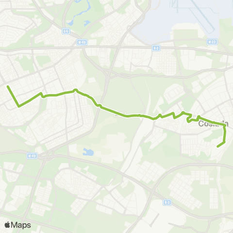Autobuses Interurbanos Madrid (Ciudad Lineal)-Coslada (Ciudad 70) map