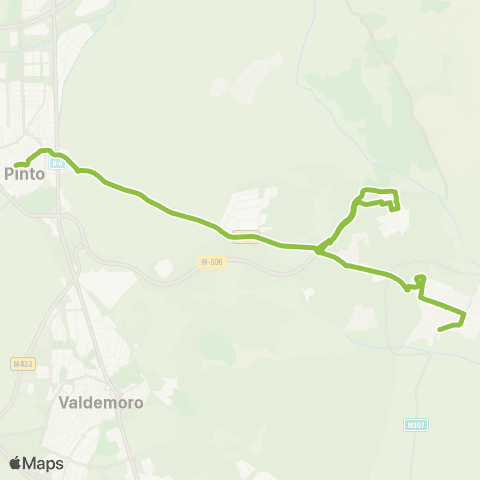 Autobuses Interurbanos Pinto (Ffcc)-San Martín de la Vega map