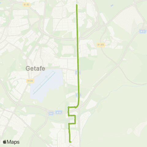 Autobuses Interurbanos Madrid (Villaverde Bajo-Cruce)-Área Empresarial Andalucia-Pinto map