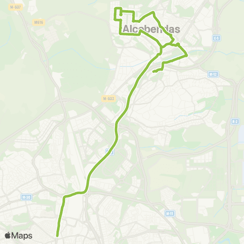 Autobuses Interurbanos Madrid (Plaza de Castilla)-Alcobendas map
