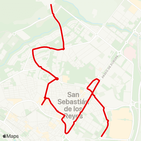 Autobuses Urbanos Polideportivo-Moscatelares map