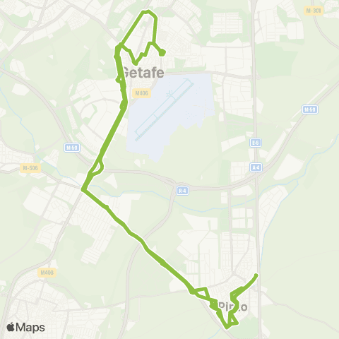 Autobuses Interurbanos Pinto - Getafe map