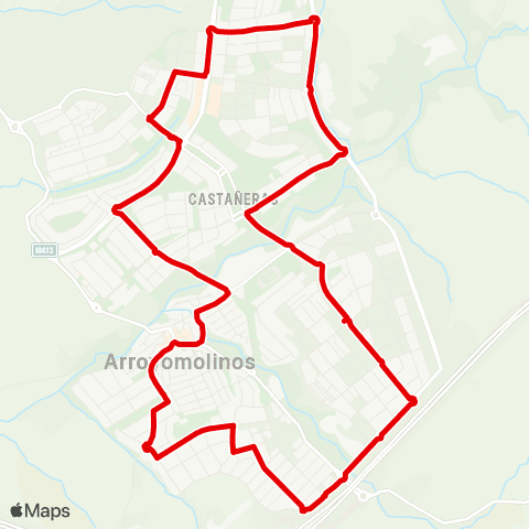 Autobuses Urbanos Circular Arroyomolinos map
