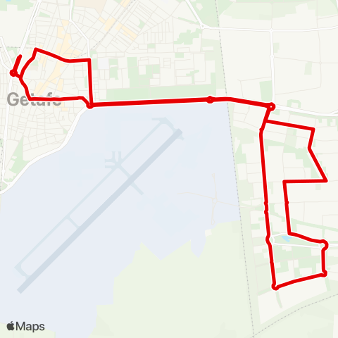 Autobuses Urbanos Getafe Central-P.I. San Marcos-P.I. el Lomo-P.E. la Carpetanía map