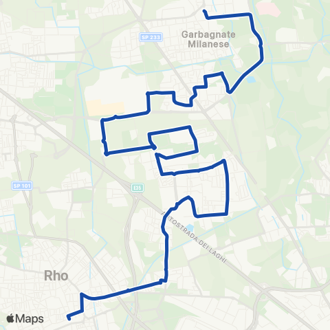 AirPullman Rho FS - Arese-Garbagnate M.SE FN map