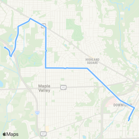 Akron Metro Delia / White Pond map