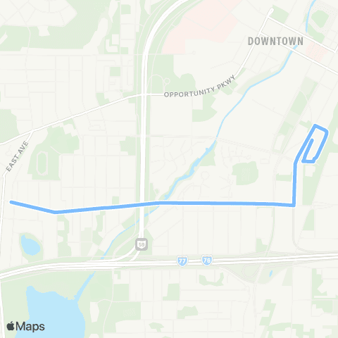 Akron Metro Manchester / W. Thornton Rd map