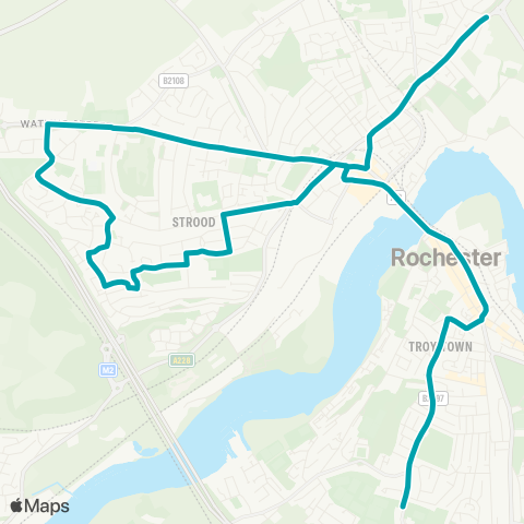 Arriva Kent and Surrey Breton Rd - The Sans Pareil For Maritime Academy map