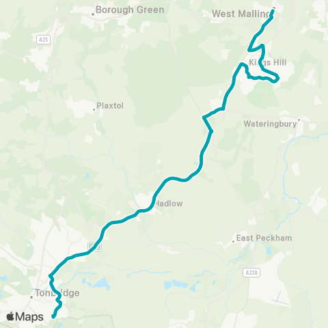 Arriva Kent and Surrey High Street - King's Road map